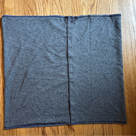 Lululemon Vinyasa Scarf Parallel Stripe Pigment Blue Gray Grey Rulu Wrap - Picture 6 of 9